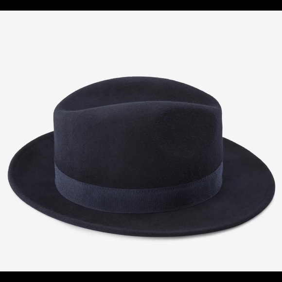 🎃NWT Navy Blue wool fedora - Picture 2 of 7